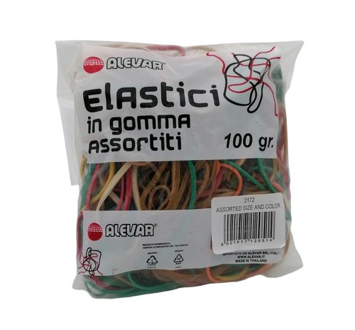 Elastici gomma ufficio - gomma,